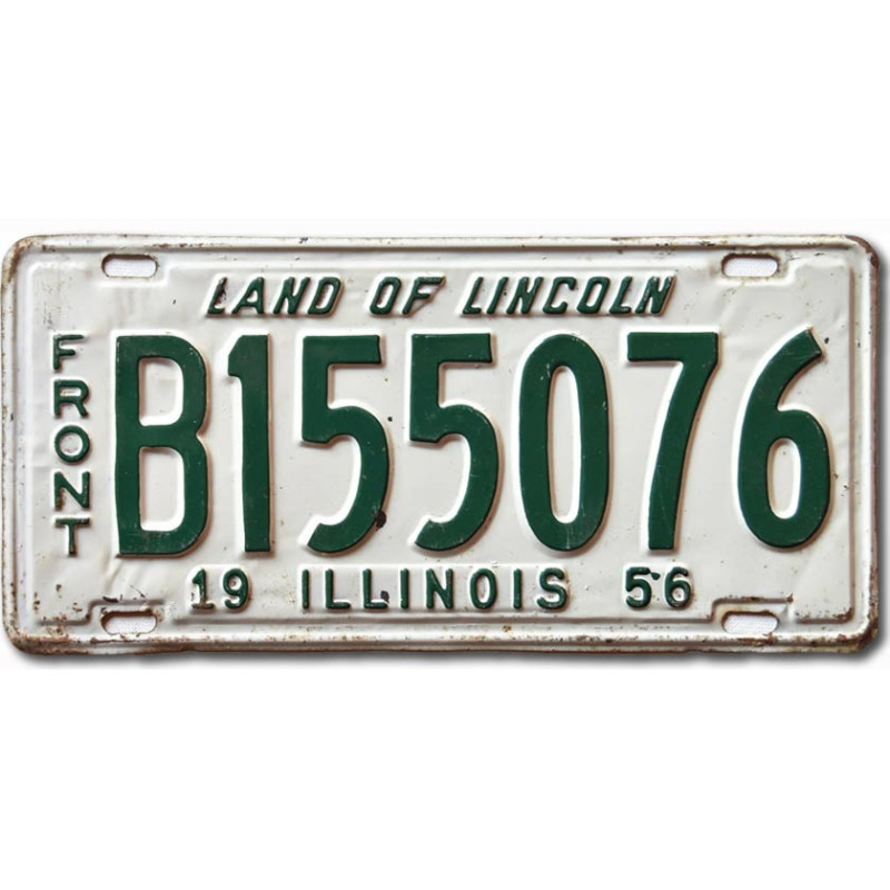 Americká SPZ Illinois 1956 Land of Lincoln B155076