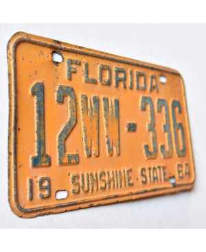 Americká SPZ Florida 1964 Orange 12WW-336