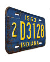Americká SPZ Indiana 1963 Blue 2D3128