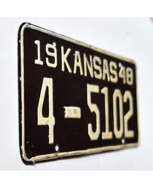Americká SPZ Kansas 1948 Black 4-5102