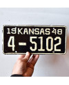 Americká SPZ Kansas 1948 Black 4-5102