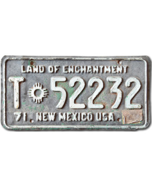 Americká SPZ New Mexico 1971 Enchantment T-52232