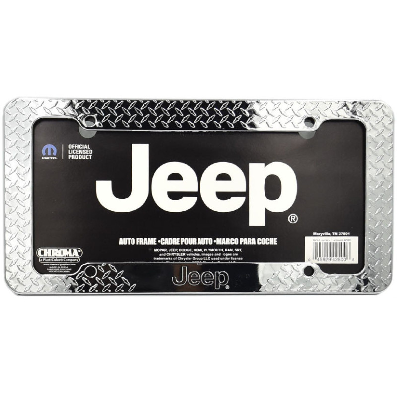 Rámeček na americké SPZ Jeep chrom ocel
