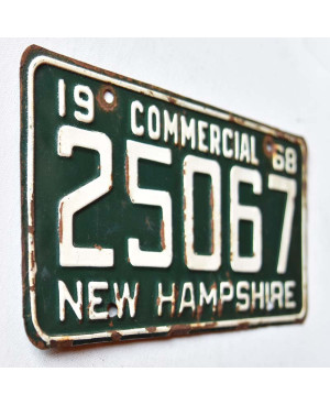 Americká SPZ New Hampshire 1968 Green 25067