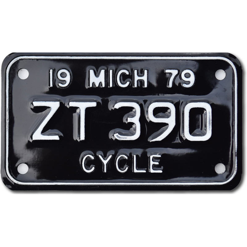 Americká SPZ Michigan 1979 Black ZT 390