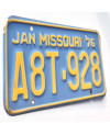 Americká SPZ Missouri 1976 Blue A8T-928