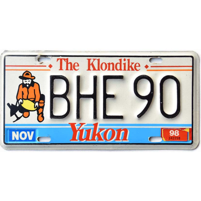 Kanadská SPZ Yukon The Klondike BHE 90