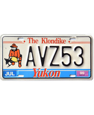 Kanadská SPZ Yukon 1999 The Klondike AVZ53