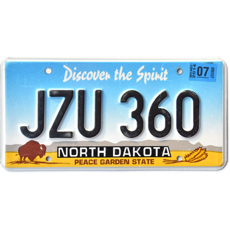 Americká SPZ North Dakota Buffalo