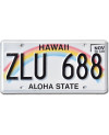 Americká SPZ Hawai Rainbow ZLU 688