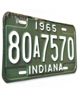 Americká SPZ Indiana 1965 Green 80A7574