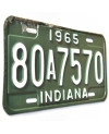 Americká SPZ Indiana 1965 Green 80A7574