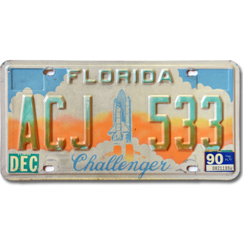 Americká SPZ Florida 1990 Challenger ACJ 533