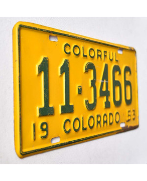 Americká SPZ Colorado 1953 Colorful 11-3466