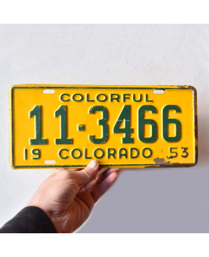 Americká SPZ Colorado 1953 Colorful 11-3466