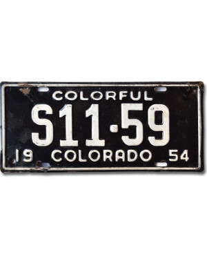 Americká SPZ Colorado 1954 Colorful S11-59