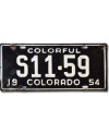 Americká SPZ Colorado 1954 Colorful S11-59