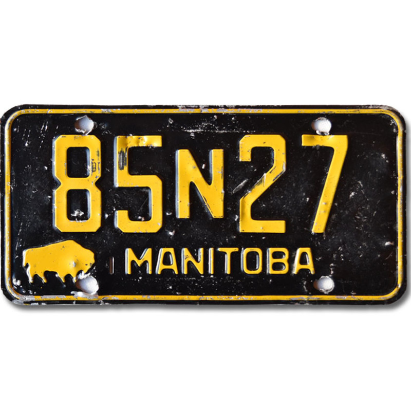 Kanadská SPZ Manitoba 1958 Black 85N27