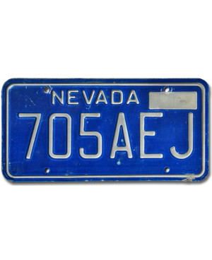 Americká SPZ Nevada Blue 705AEJ