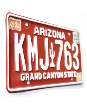 Americká SPZ Arizona Red Cactus KMJ 763