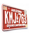 Americká SPZ Arizona Red Cactus KMJ 763