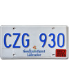 Kanadská SPZ Newfoundland Labrador CZG 930