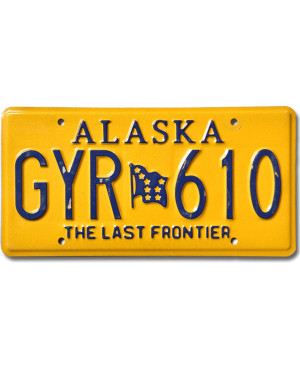 Americká SPZ Alaska Last Frontier GYR 610