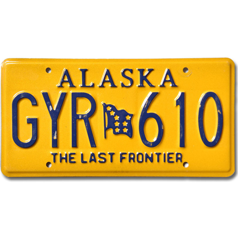 Americká SPZ Alaska Last Frontier GYR 610