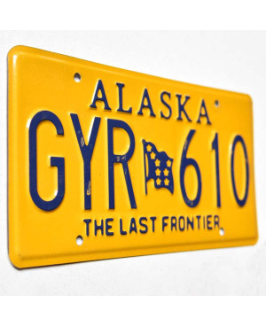 Americká SPZ Alaska Last Frontier GYR 610