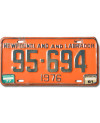 Kanadská SPZ Newfoundland Labrador 1976 Orange 95-694