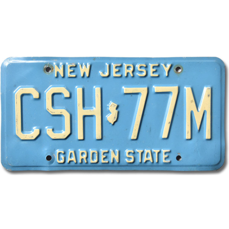 Americká SPZ New Jersey Garden State Blue CSH-77M