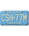 Americká SPZ New Jersey Garden State Blue CSH-77M