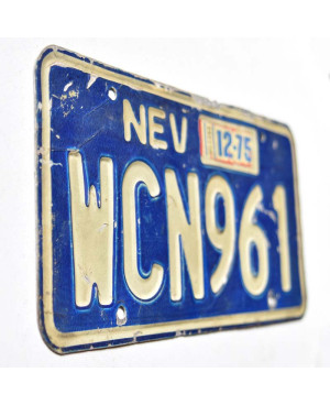 Americká SPZ Nevada 1975 Blue WCN961