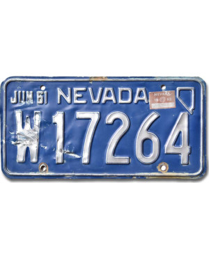 Americká SPZ Nevada 1961 Blue W17264