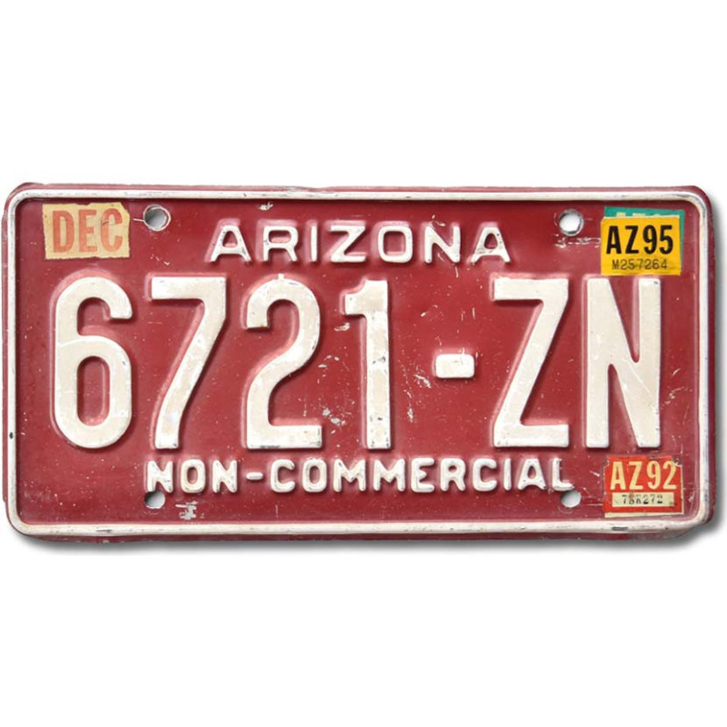Americká SPZ Arizona Red 6721-ZN