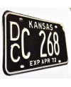 Americká SPZ Kansas 1972 Black DCC 268