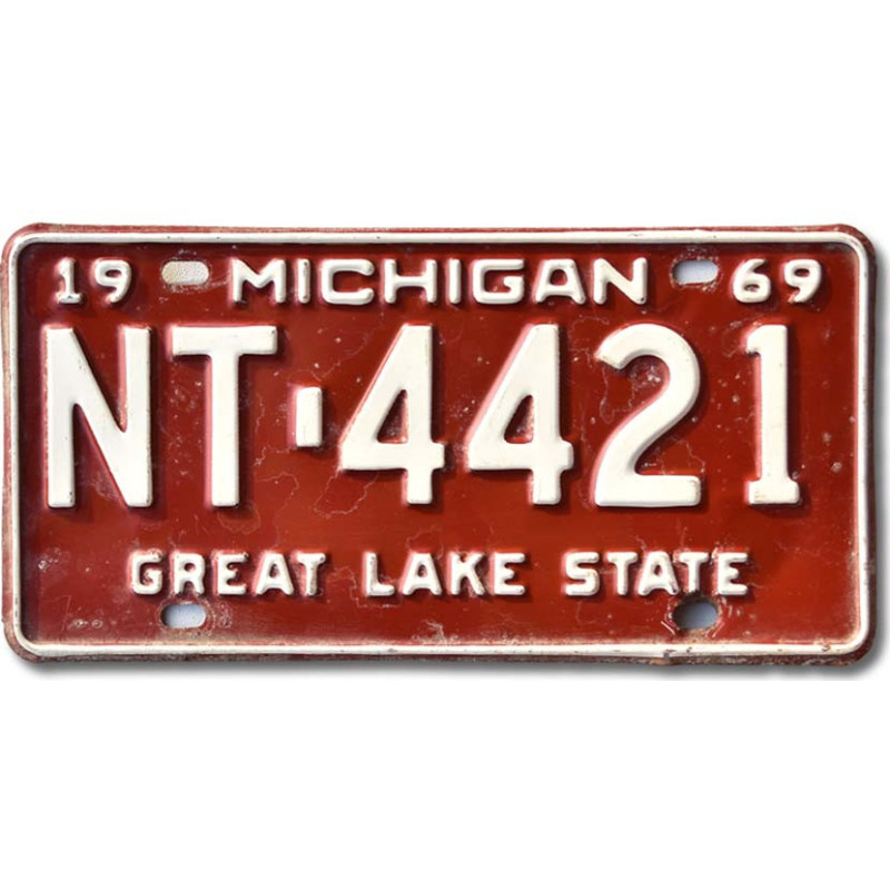 Americká SPZ Michigan 1969 Great Lake NT-4421