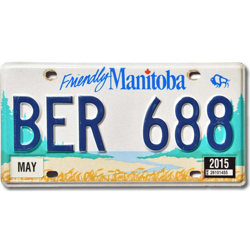 Kanadská SPZ Manitoba Friendly BER 688