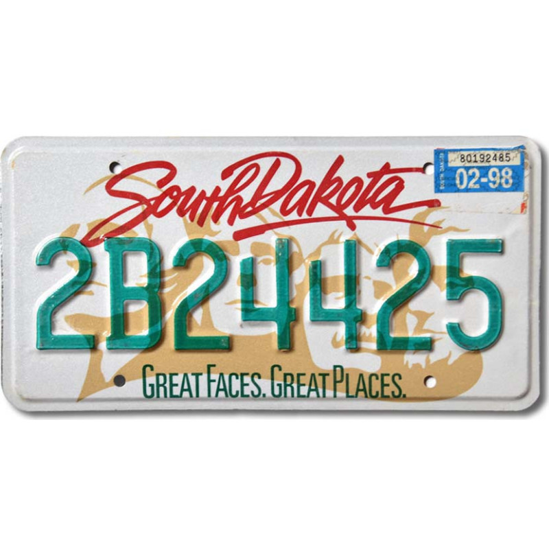 Americká SPZ South Dakota Great Faces