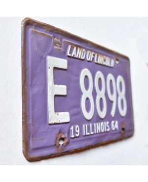 Americká SPZ Illinois 1964 Purple E 8898