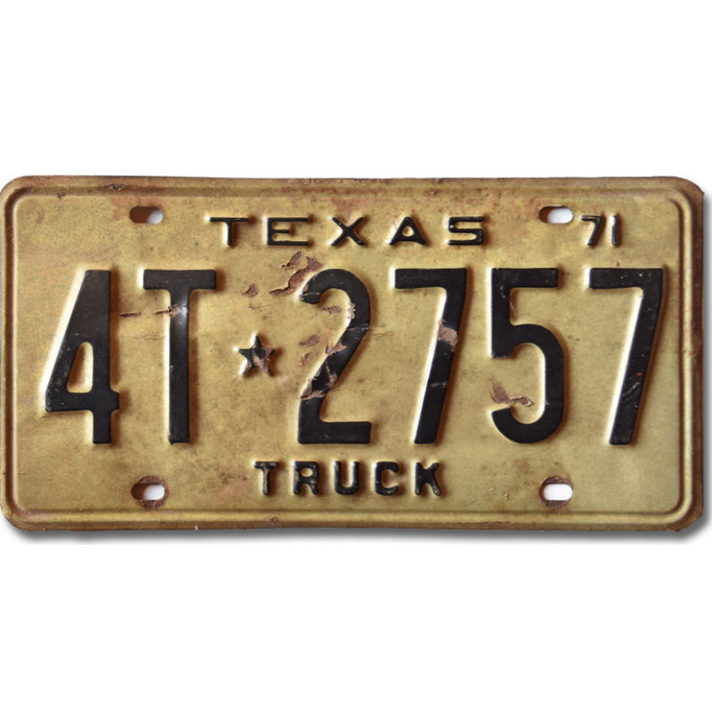 Americká SPZ Texas 1971 Truck 4T.2757