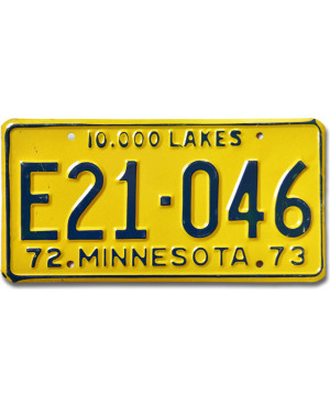 Americká SPZ Minnesota 1972 Truck E21-046