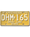 Americká SPZ Michigan 1970 Great Lake State DHM-165