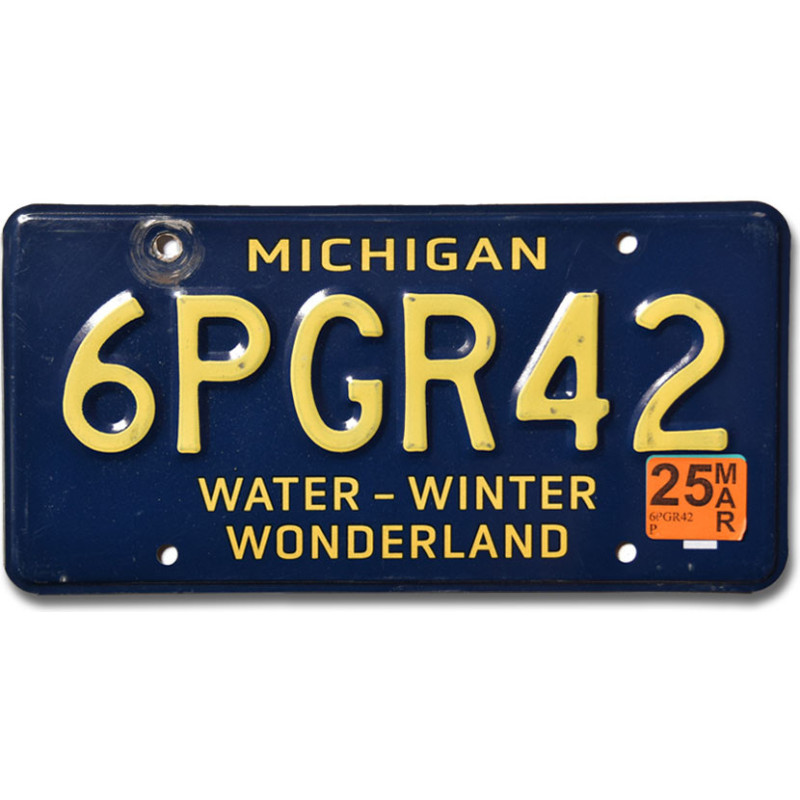 Americká SPZ Michigan Water Wonderland 6PGR42