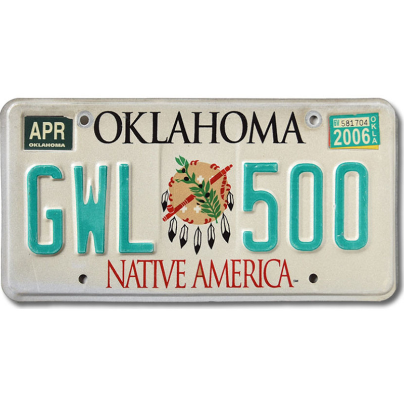 Americká SPZ Oklahoma Native America