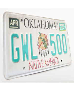 Americká SPZ Oklahoma Native America