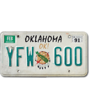 Americká SPZ Oklahoma OK