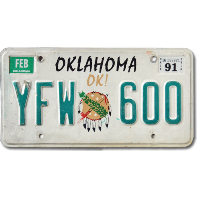 Americká SPZ Oklahoma OK