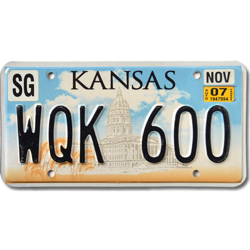 Americká SPZ Kansas Capitol