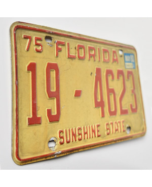 Americká SPZ Florida 1975 Sunshine State 19-4623